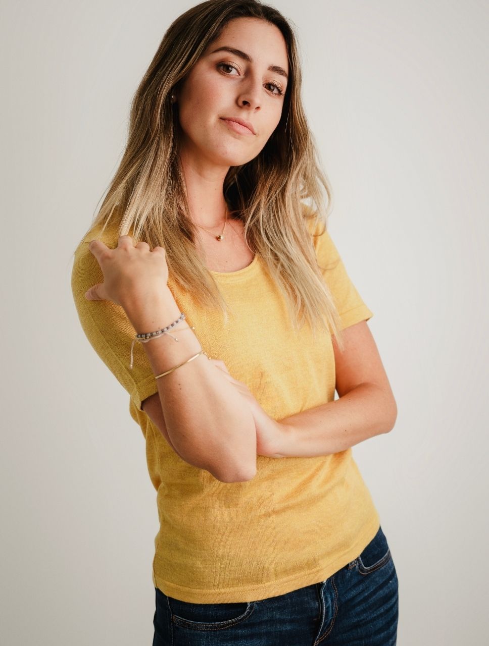 Básica manga corta algodón